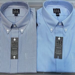 2 Brand New Men’s dress shirts size 17 1/2 -35